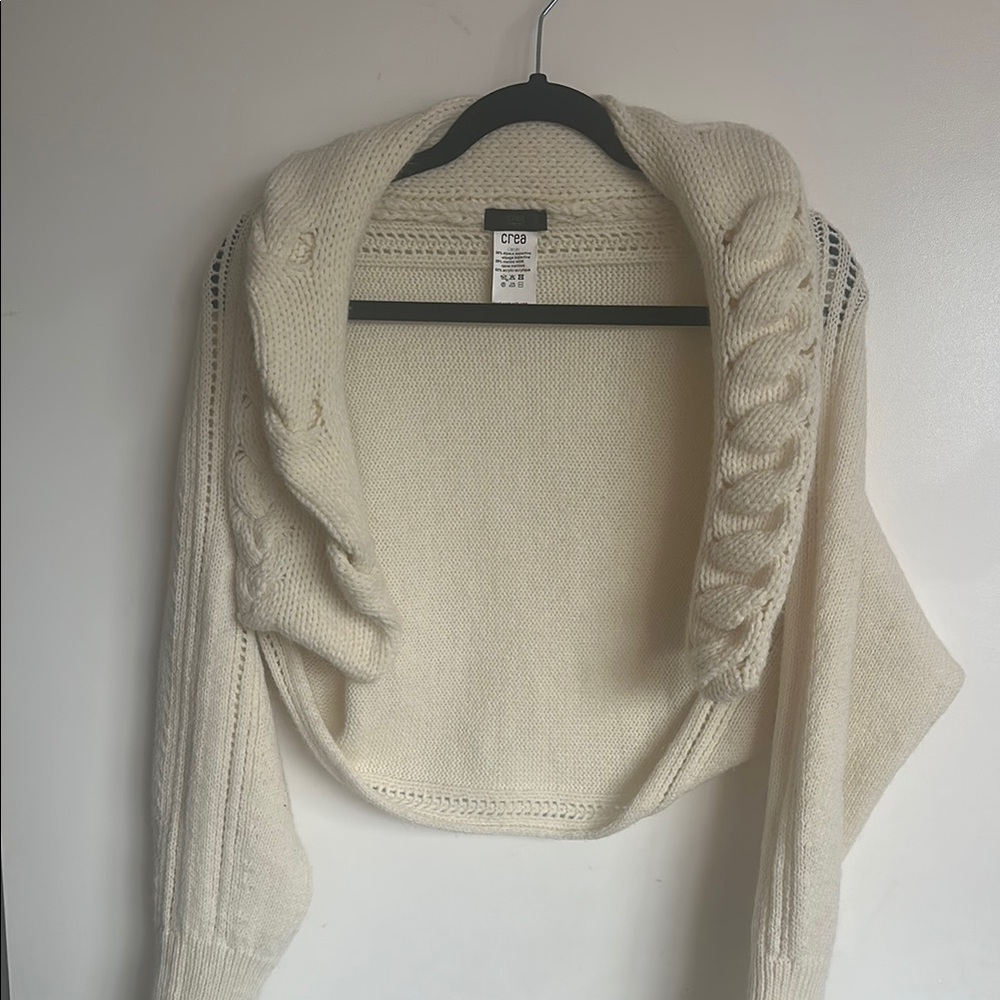Cream Cable Knit Sweater